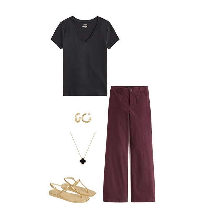 Soft black tee, core capsule wardrobe essential